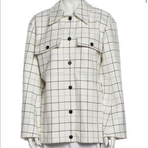 Tibi Check Print Jacket - Small